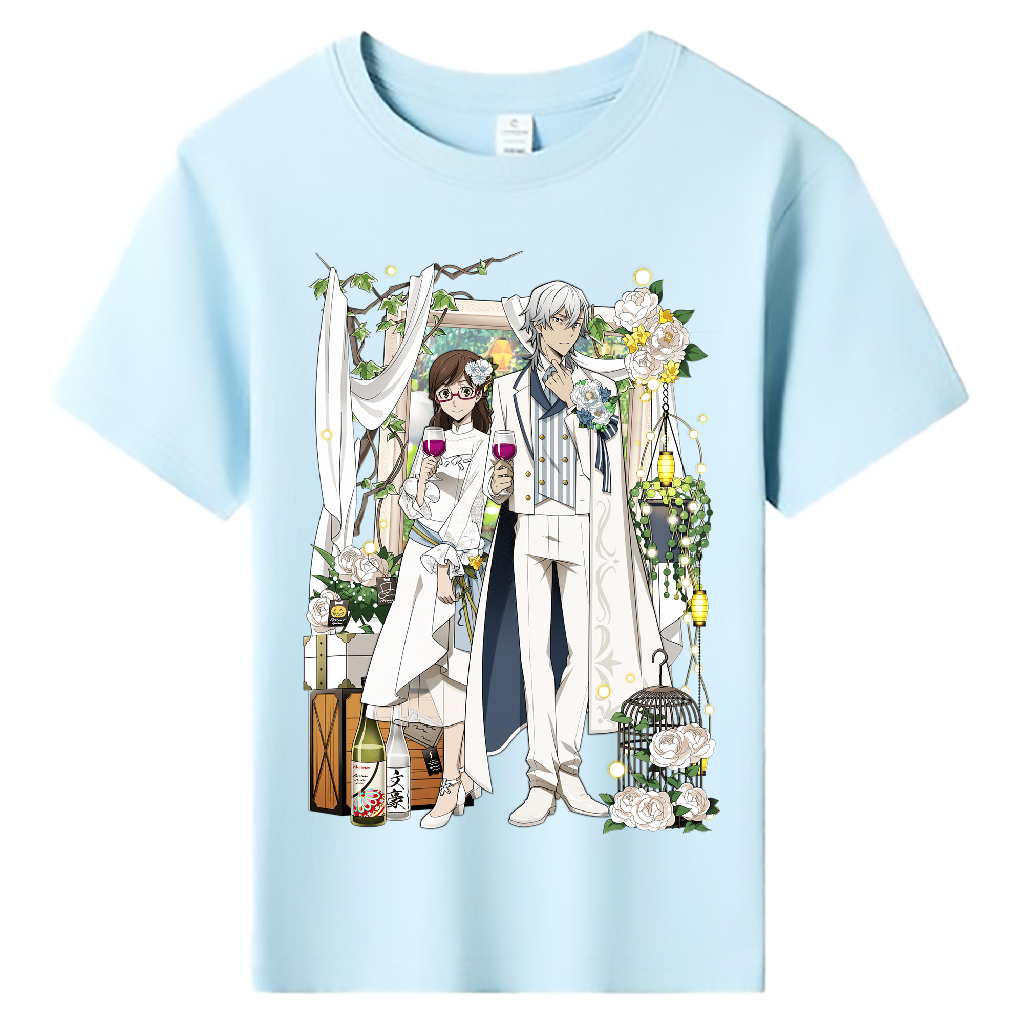 （画像用） 文豪ストレイドッグス Bungo Stray Dogs 綿100％キッズTシャツ（フロントプリント）